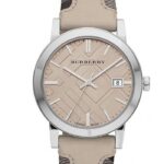 Montre Homme Burberry Leather Strap BU9021