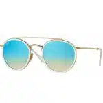 Lunette de Soleil Ray-Ban Round Double Bridge RB3647N 001/4O