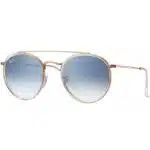 Lunette de Soleil Ray-Ban Round Double Bridge RB3647N 9068/3F