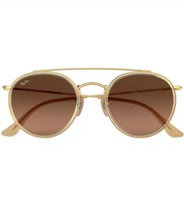 Lunette Ray-Ban Round Double Bridge RB3647N 9124 43 Homme et Femme Lunette prix Tunisie