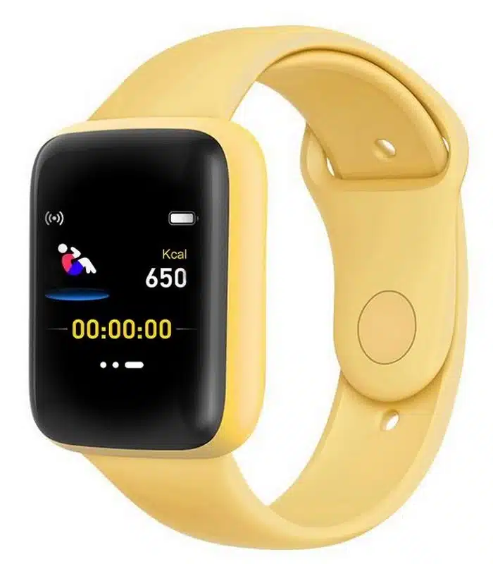 Montres connectées Macaron color Femme couleur Jaune Smart watch Tunisie prix Montres connectées Macaron color Femme couleur Jaune Smart watch Tunisie prix
