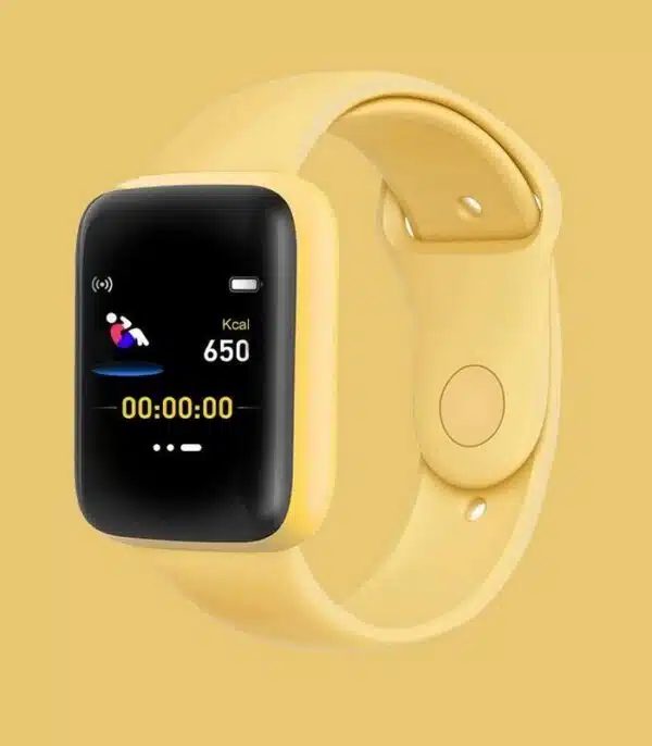Montres connectées Macaron color Femme couleur Jaune Smartwatch Tunisie prix Montres connectées Macaron color Femme couleur Jaune Smartwatch Tunisie prix
