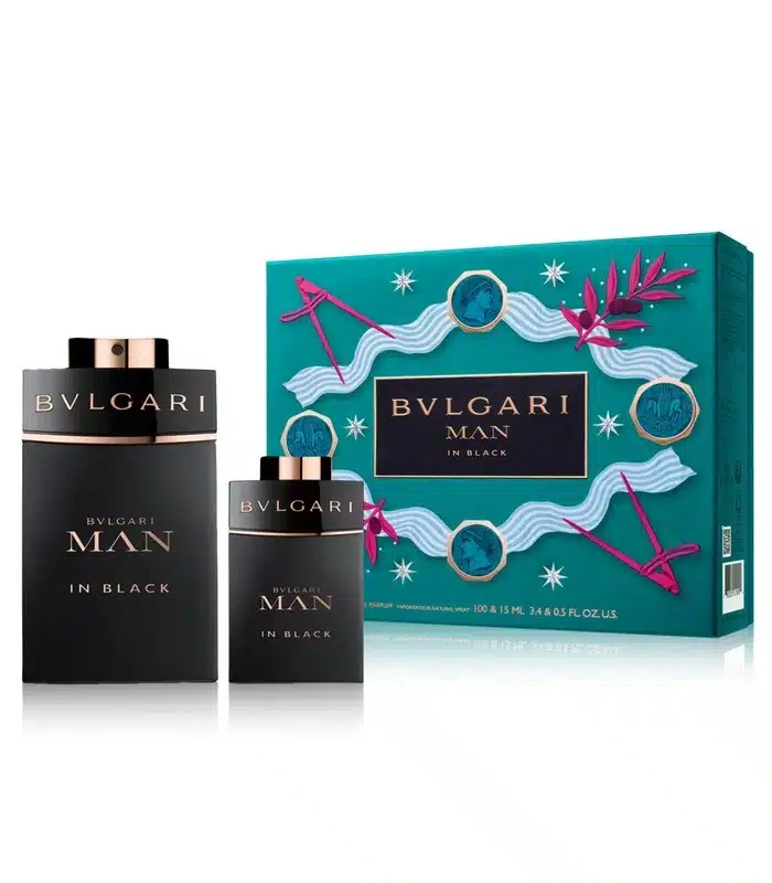 Coffret Eau De Parfum Homme BVLGARI MAN IN BLACK prix Tunisie eau de parfum + eau miniature