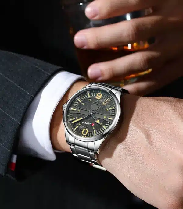 Prix Montre Homme Curren 8389 Fond Noir Tunisie