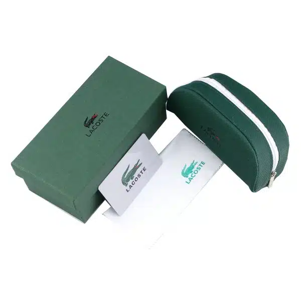 Packaging lunette Lacoste Homme et Femme emballage Lacoste prix Tunisie