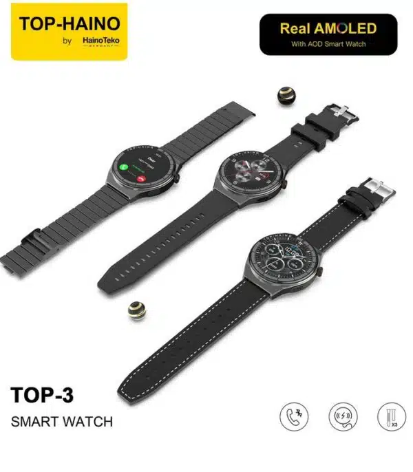 Prix montre Homme Connectée Haino Teko Real AMOLED TOP-3 Tunisie