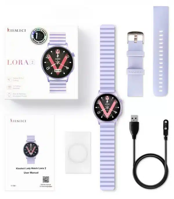 Montre Connectée Kieslect Lora 2 Violet Femme prix Tunisie