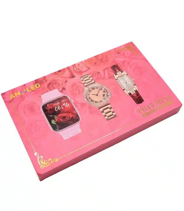 Prix montre Connectée Femme TK15 Mini AMOLED Rose Tunisie