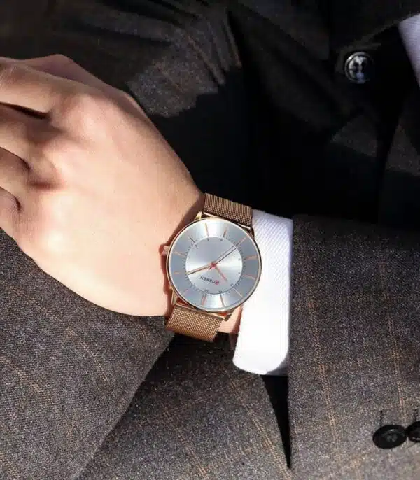 Prix montre Curren 8303 Rosé Homme Tunisie