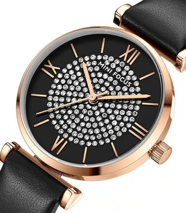 Prix montre Femme Mini Focus MF0334L Leather Noir Tunisie