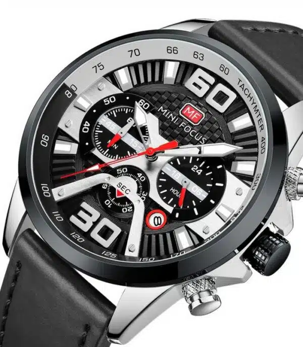 Prix montre Homme Mini Focus MF0336G Leather Noir Tunisie