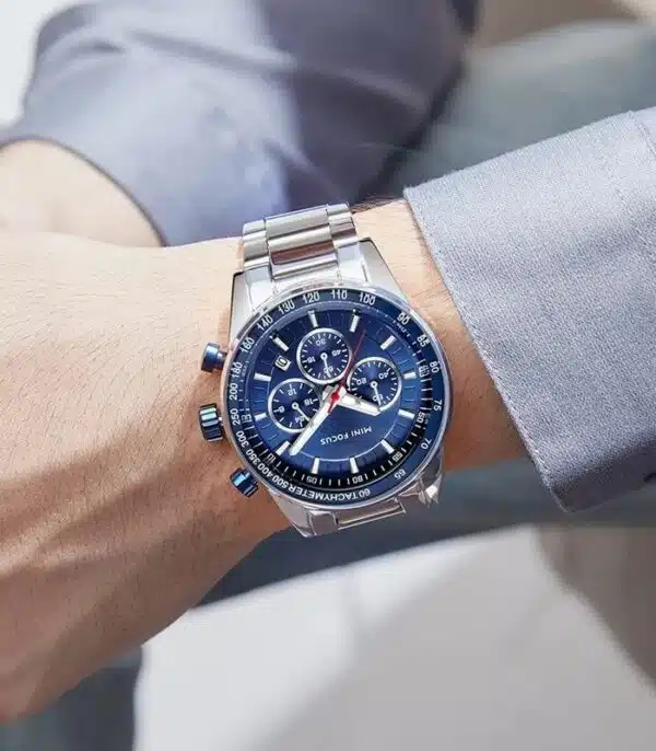 Prix montre Mini Focus MF0187G Fond Bleu Homme Tunisie