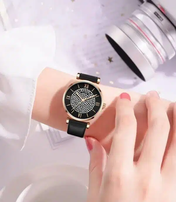 Prix montre Mini Focus MF0334L Leather Noir Femme Tunisie