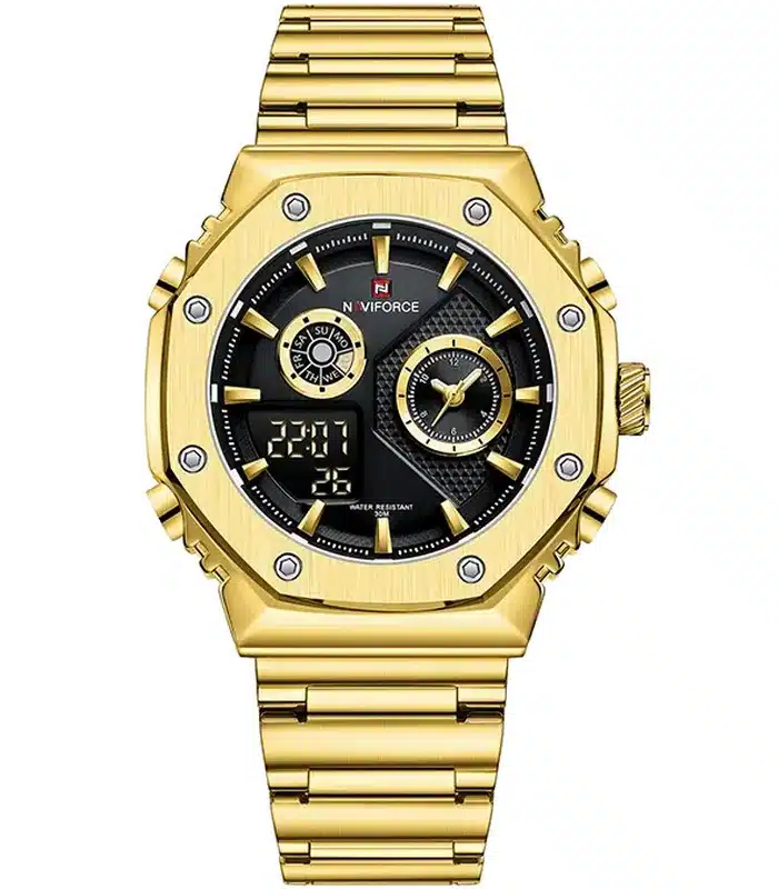 Montre Homme Naviforce NF9216S Doré Fond Noir prix Tunisie Montre Homme Naviforce NF9216S Doré Fond Noir prix Tunisie