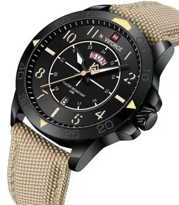 Montre Naviforce NF9204N Beige Homme prix Tunisie