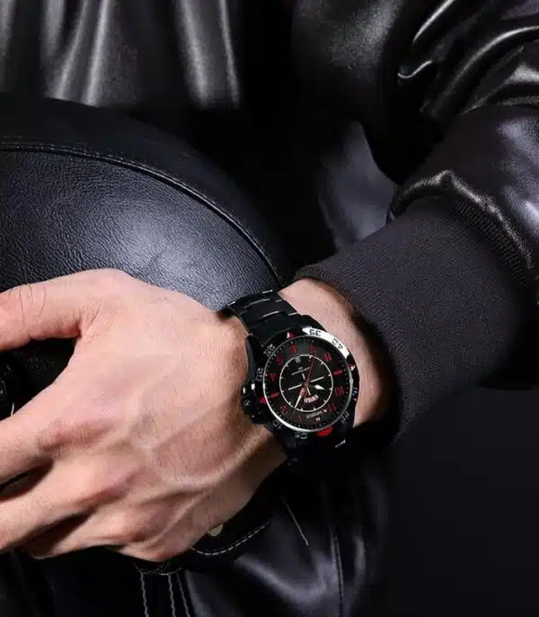 Montre Naviforce NF9204S Fond Rouge Homme prix Tunisie