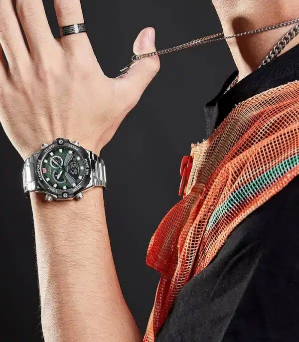 Prix montre Homme Naviforce NF9207 Fond Vert Tunisie