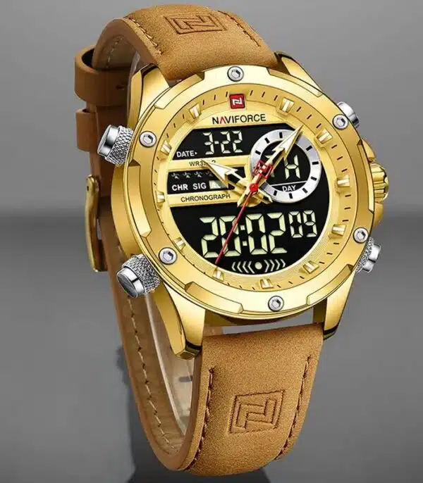 Prix montre Homme Naviforce NF9208 Doré Tunisie