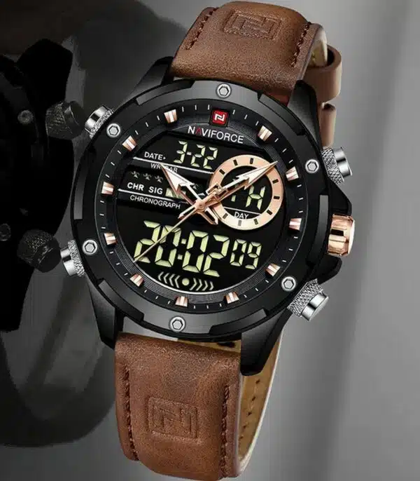 Prix montre Homme Naviforce NF9208 Marron Tunisie