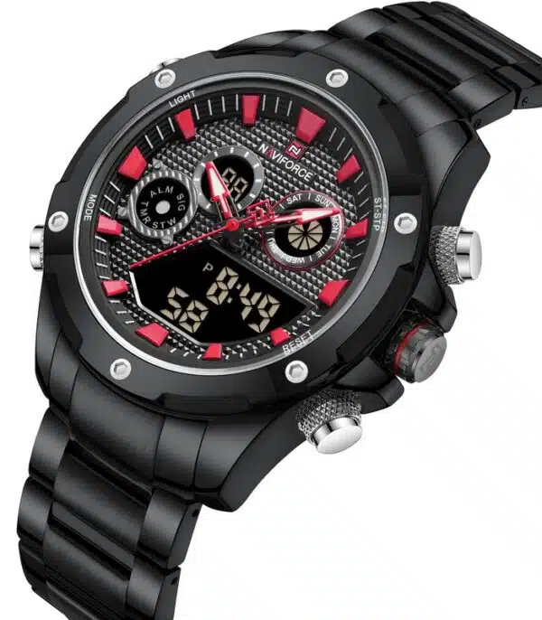 Prix montre Homme Naviforce NF9217 Noir Fond Rouge Tunisie