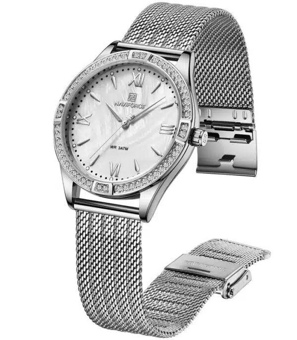 Prix montre Naviforce NF5028 Argent Femme Tunisie