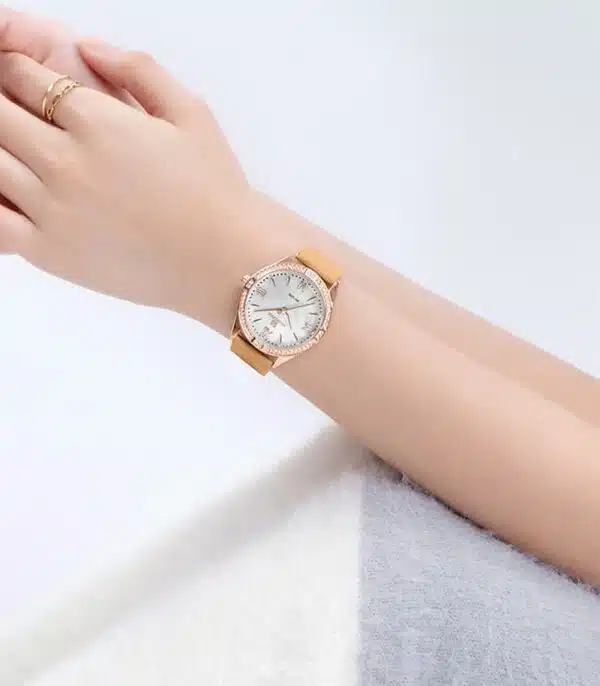 Prix montre Naviforce NF5038 Beige Femme Tunisie