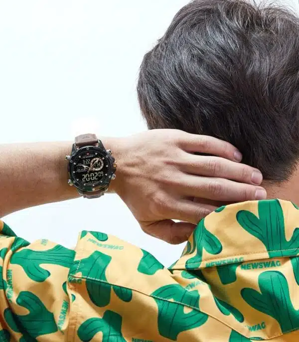 Prix montre Naviforce NF9208 Marron Homme Tunisie