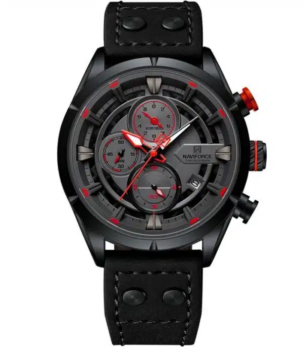 Montre Homme Naviforce NF8045 Noir Rouge prix Tunisie