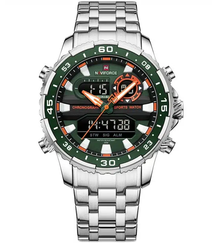 Montre Homme Naviforce NF9234 Fond Vert prix Tunisie Montre Homme Naviforce NF9234 Fond Vert prix Tunisie