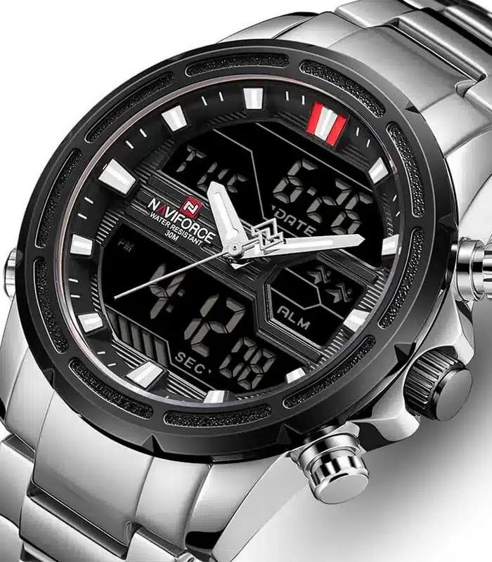Montre Naviforce NF9138 Argent Homme prix Tunisie Montre Naviforce NF9138 Argent Homme prix Tunisie