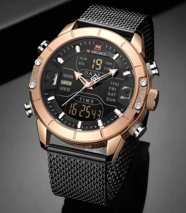 Montre Naviforce NF9153 Fond Noir Homme prix Tunisie