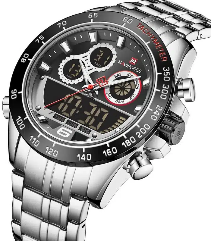 Montre Naviforce NF9188 Argent Homme Tunisie Montre Naviforce NF9188 Argent Homme Tunisie
