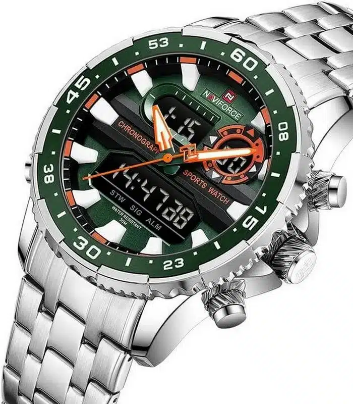 Montre Naviforce NF9234 Fond Vert Homme prix Tunisie Montre Naviforce NF9234 Fond Vert Homme prix Tunisie