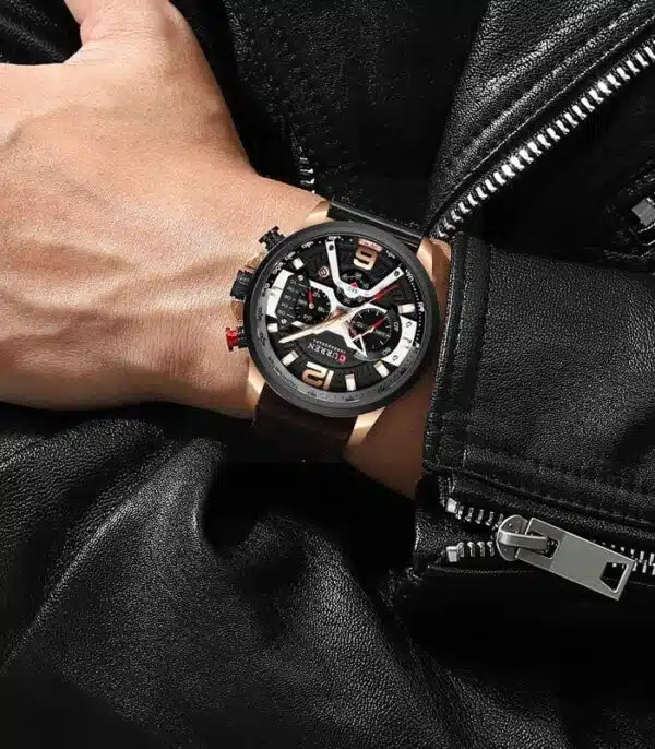 Prix montre Curren 8329 Marron Homme Tunisie