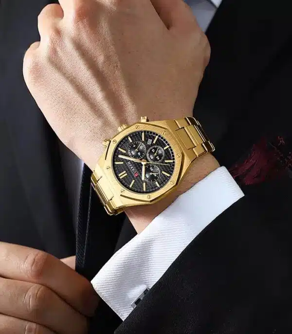 Prix montre Curren 8440 Doré pour Homme Tunisie