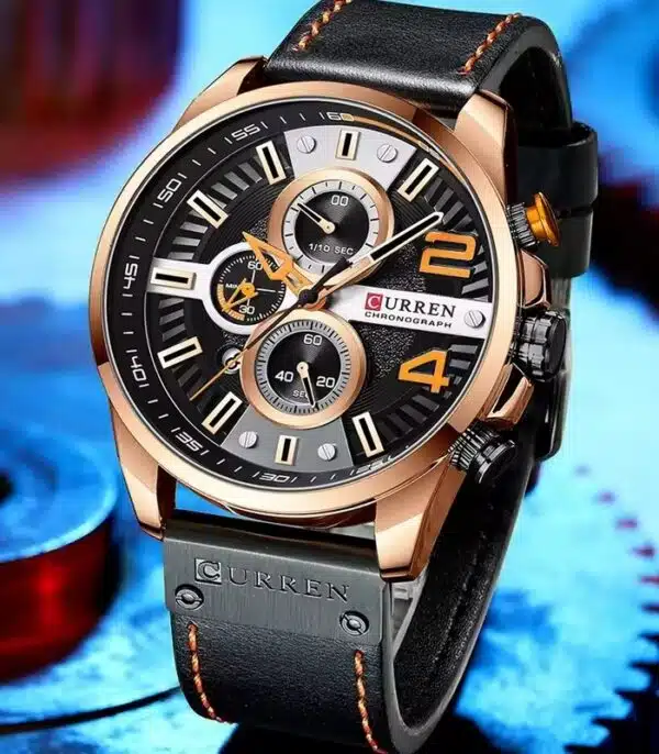 Prix montre Homme Curren 8393 Noir Tunisie