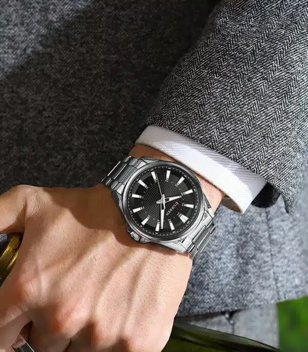Prix montre Homme Curren 8424 Argent Tunisie
