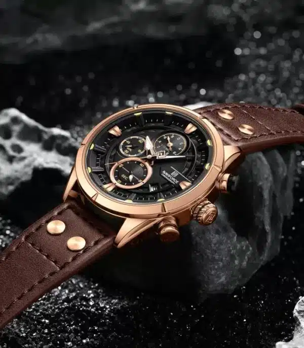 Prix montre Homme Naviforce NF8045 Marron Tunisie