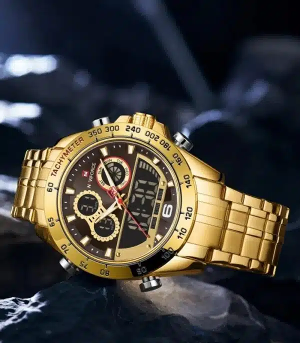 Prix montre Homme Naviforce NF9188 Doré Tunisie