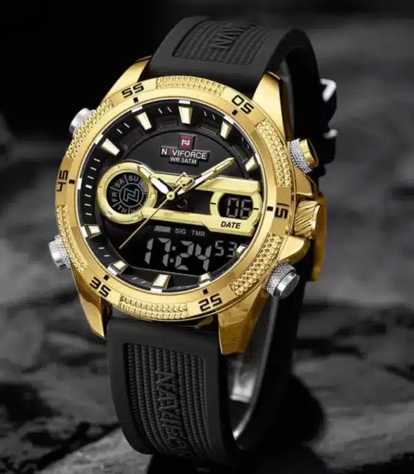 Prix montre Homme Naviforce NF9223 Doré Tunisie