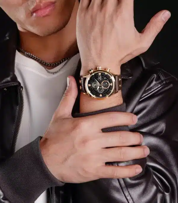 Prix montre Naviforce NF8045 Marron Homme Tunisie