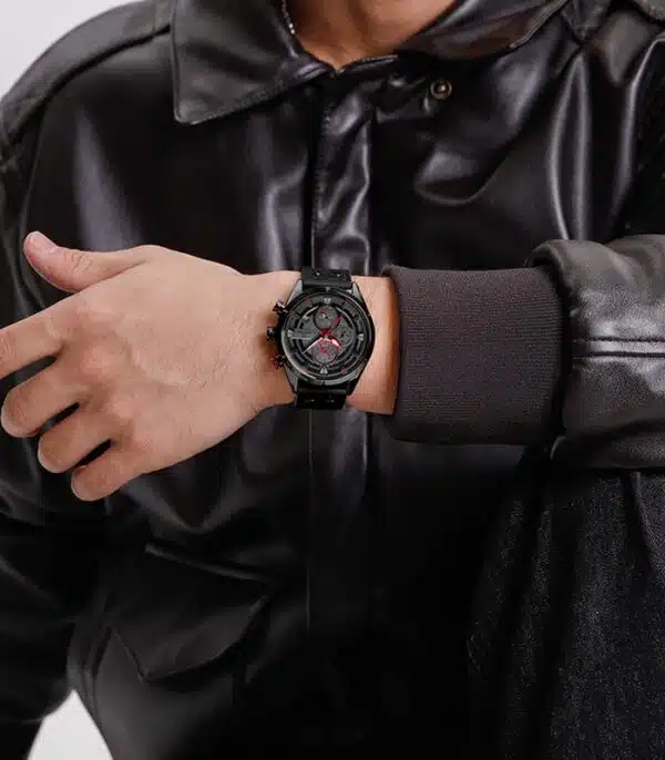 Prix montre Naviforce NF8045 Noir Rouge Homme Tunisie