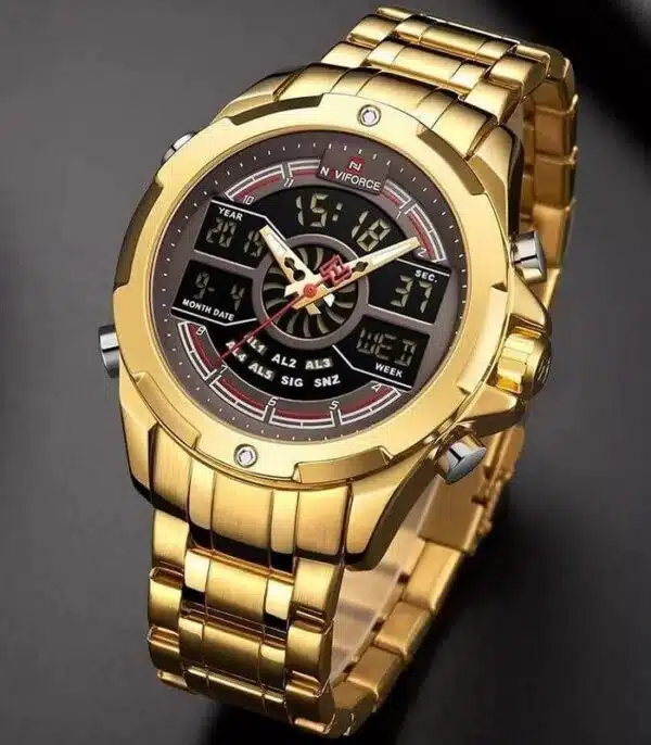 Prix montre Naviforce NF9170 Doré Homme Tunisie Prix montre Naviforce NF9170 Doré Homme Tunisie