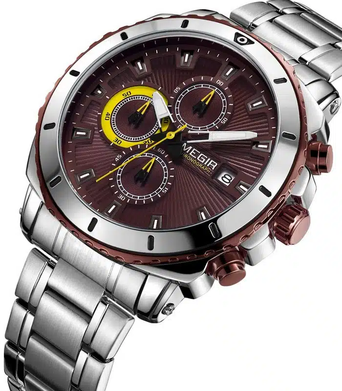 Montre Megir 2075 Fond Marron Homme prix Tunisie Montre Megir 2075 Fond Marron Homme prix Tunisie