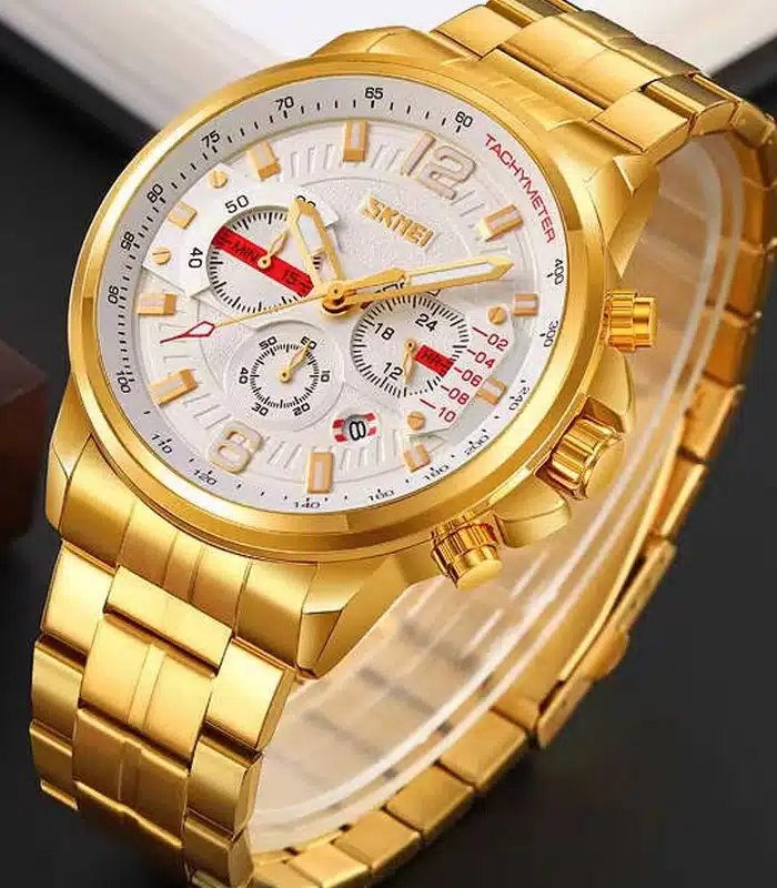 Montre Skmei 9332 Doré Homme prix Tunisie Montre Skmei 9332 Doré Homme prix Tunisie