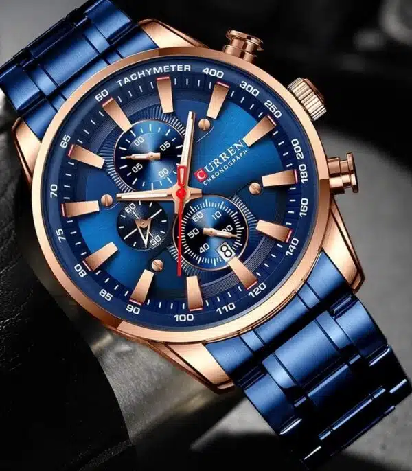 Prix montre Bleu Homme Curren 8351 Tunisie