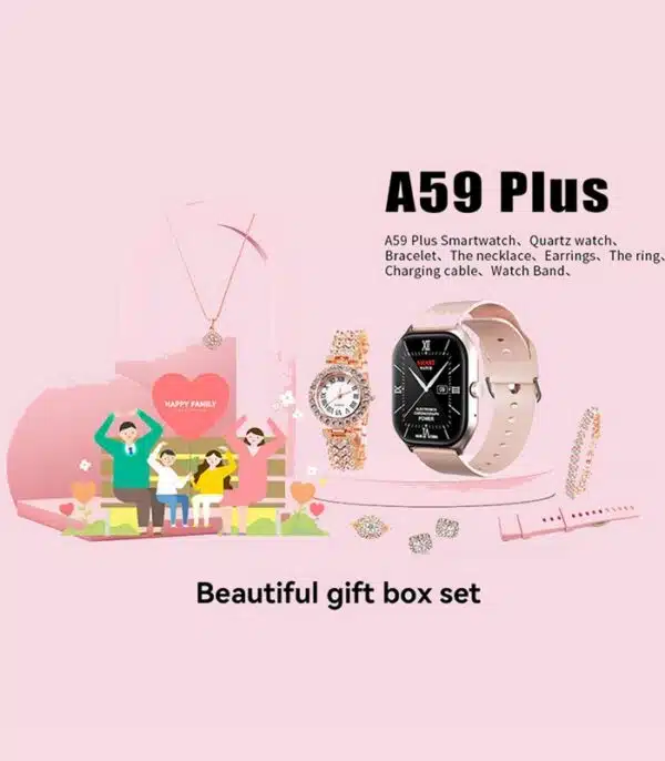 Prix montre Connectée A59 plus Beige Femme Tunisie Prix montre Connectée A59 plus Beige Femme Tunisie