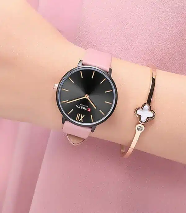 Prix montre Femme Curren 9040 Fond Noir Tunisie
