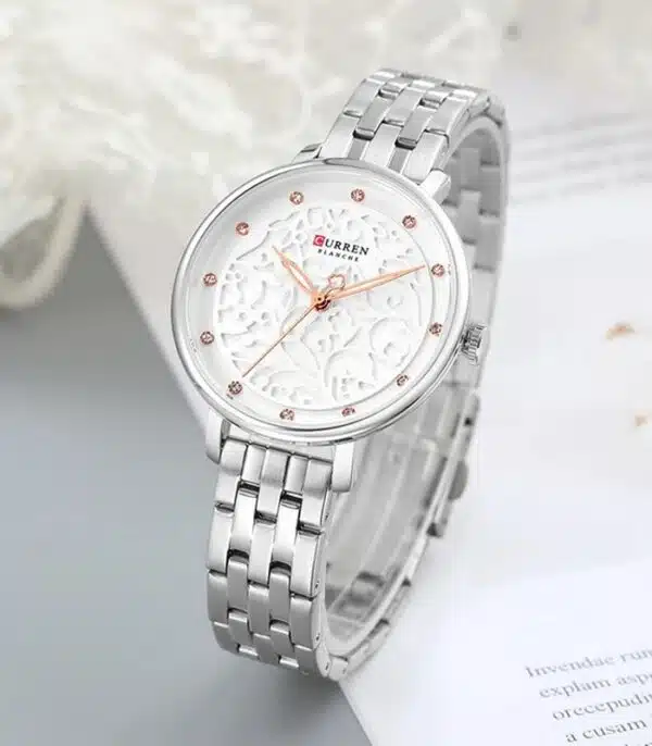 Prix montre Femme Curren 9046 Argent Tunisie