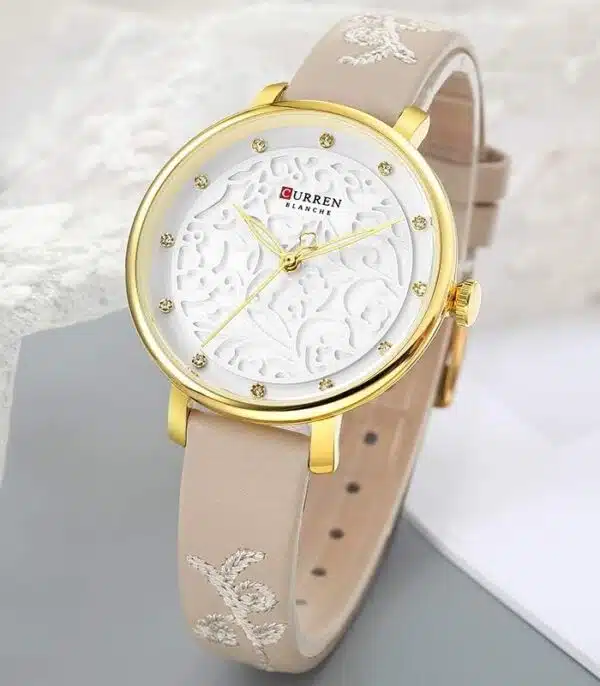 Prix montre Femme Curren 9046 Beige Tunisie